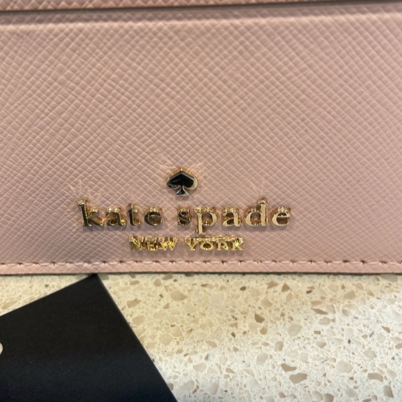 Kate Spade NWT Madison Saffiano Leather Cardholder in Conch Pink MSRP $89 - Picture 2 of 5